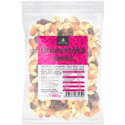 ALLNATURE Študentská zmes 1000 g ALLNATURE Študentská zmes 1000 g