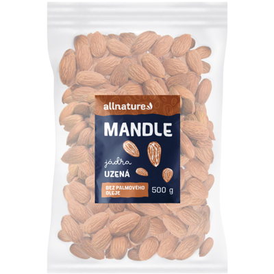 ALLNATURE Mandle udené 500 g ALLNATURE Mandle udené 500 g