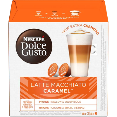 NESCAFÉ Dolce Gusto® Latte Macchiato Caramel kávové kapsule 16 kapsúl NESCAFÉ Dolce Gusto® Latte Macchiato Caramel kávové kapsule 16 kapsúl