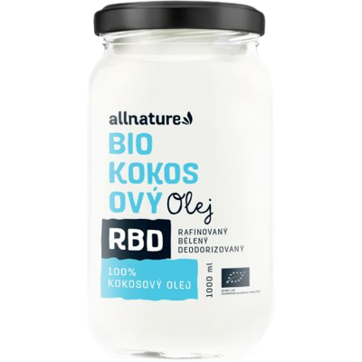 ALLNATURE RBD BIO Kokosový olej - bez vône 1000 ml ALLNATURE RBD BIO Kokosový olej - bez vône 1000 ml