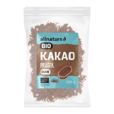 ALLNATURE Kakaový prášok BIO RAW 200 g ALLNATURE Kakaový prášok BIO RAW 200 g