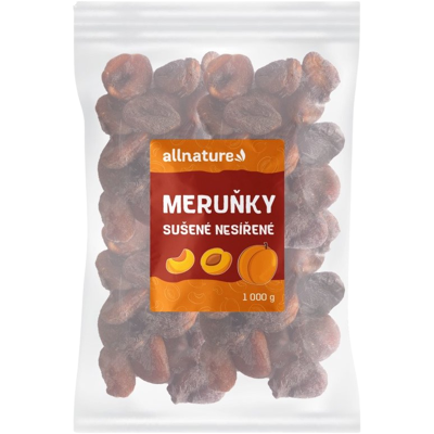 ALLNATURE Marhule sušené nesírené 1000 g ALLNATURE Marhule sušené nesírené 1000 g