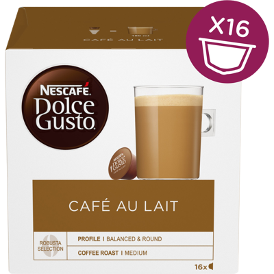 NESCAFÉ Kapsule Dolce Gusto CafeAuLait 16 kapsúl 16 ks NESCAFÉ Kapsule Dolce Gusto CafeAuLait 16 kapsúl 16 ks