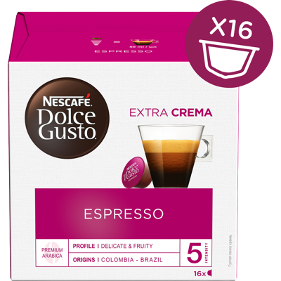 NESCAFÉ Kapsule Dolce Gusto Espresso 16 kapsúl 1 x 16 ks NESCAFÉ Kapsule Dolce Gusto Espresso 16 kapsúl 1 x 16 ks