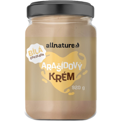 ALLNATURE Arašidový krém s bielou čokoládou 920 g ALLNATURE Arašidový krém s bielou čokoládou 920 g