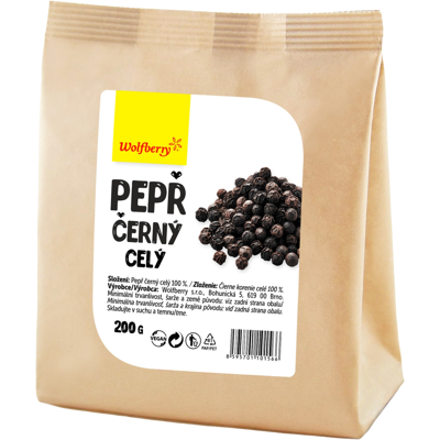 WOLFBERRY Korenie čierne celé 200 g WOLFBERRY Korenie čierne celé 200 g
