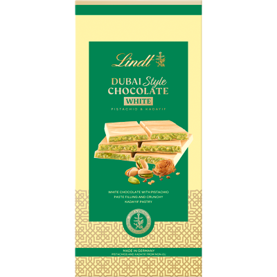 LINDT Dubajská biela čokoláda 150 g LINDT Dubajská biela čokoláda 150 g
