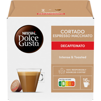 NESCAFÉ Dolce Gusto Cortado Decaffeinato kávové kapsule 16 ks NESCAFÉ Dolce Gusto Cortado Decaffeinato kávové kapsule 16 ks