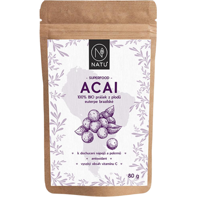 NATU Acai BIO prášok 80 g NATU Acai BIO prášok 80 g