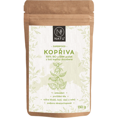 NATU Žihľava prášok BIO 130 g NATU Žihľava prášok BIO 130 g