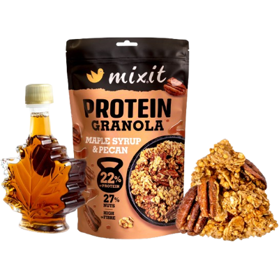 MIXIT Proteínová granola z pece - Javorový sirup a pekány 350 g MIXIT Proteínová granola z pece - Javorový sirup a pekány 350 g