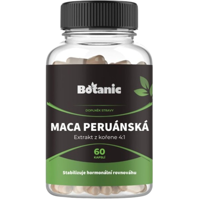 BOTANIC Maca peruánska - Prášok z koreňa BIO 60 kapsúl BOTANIC Maca peruánska - Prášok z koreňa BIO 60 kapsúl