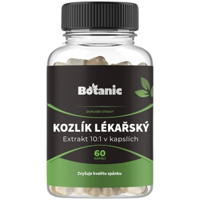 BOTANIC Kozlík lekársky - extrakt 10:1, 60 kapsúl BOTANIC Kozlík lekársky - extrakt 10:1, 60 kapsúl