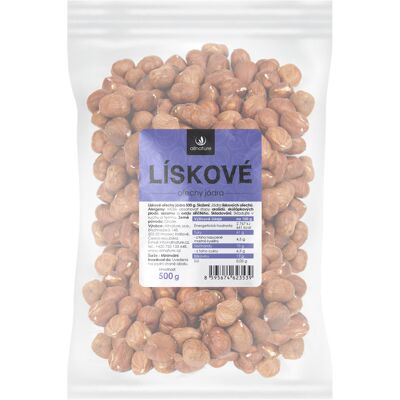 ALLNATURE Lieskové jadrá 500 g ALLNATURE Lieskové jadrá 500 g