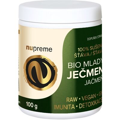 NUPREME BIO Mladý ječmen premium 100 g NUPREME BIO Mladý ječmen premium 100 g