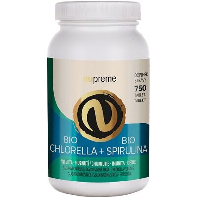 NUPREME BIO Chlorella + Spirulina 750 tablet NUPREME BIO Chlorella + Spirulina 750 tablet