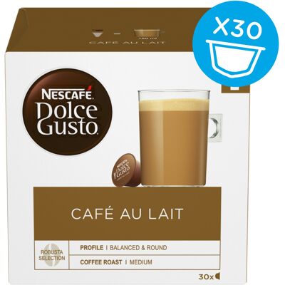 NESCAFÉ Dolce Gusto CafeAuLait kapsule 30 kapslí NESCAFÉ Dolce Gusto CafeAuLait kapsule 30 kapslí