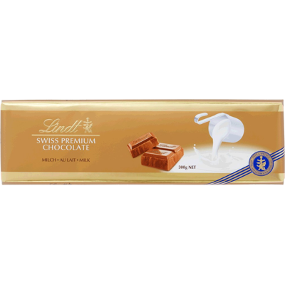 LINDT Zlatá Švajčiarska mliečna čokoláda 300 g LINDT Zlatá Švajčiarska mliečna čokoláda 300 g