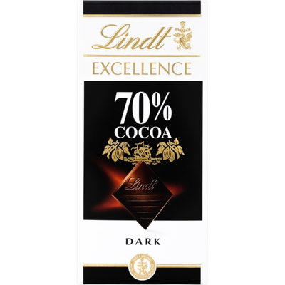LINDT Excellence 70% horká čokoláda 100 g LINDT Excellence 70% horká čokoláda 100 g