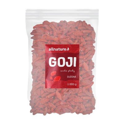 ALLNATURE Goji kustovnica čínska sušená 1000 g ALLNATURE Goji kustovnica čínska sušená 1000 g
