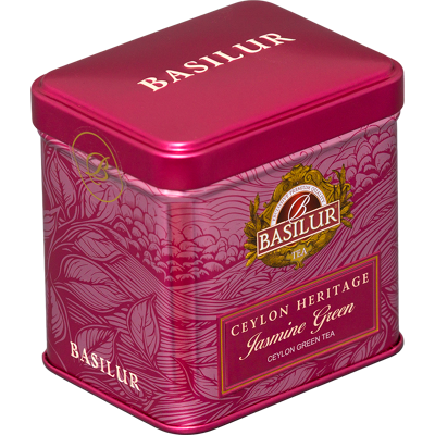 BASILUR Ceylon Heritage Jasmine Green plech 50 g BASILUR Ceylon Heritage Jasmine Green plech 50 g