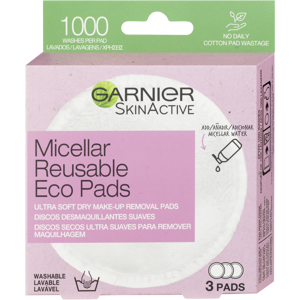 GARNIER Znovu použiteľné odličovacie tampóny Eco Pads 3 ks GARNIER Znovu použiteľné odličovacie tampóny Eco Pads 3 ks