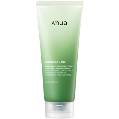 ANUA Heartleaf Quercetinol Pore Deep Cleansing Foam - Hĺbkovo čistiaca pena na tvár 150 ml ANUA Heartleaf Quercetinol Pore Deep Cleansing Foam - Hĺbkovo čistiaca pena na tvár 150 ml