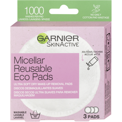 GARNIER Znovu použiteľné odličovacie tampóny Eco Pads 3 ks GARNIER Znovu použiteľné odličovacie tampóny Eco Pads 3 ks