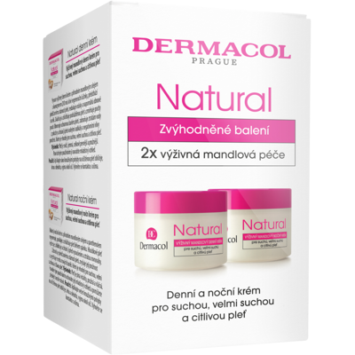 DERMACOL Duopack Natural mandľový denný a nočný krém 2 x 50 ml DERMACOL Duopack Natural mandľový denný a nočný krém 2 x 50 ml
