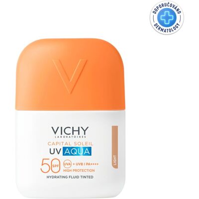 VICHY Capital soleil UV aqua fluid SPF50, tónovaný light 50 ml VICHY Capital soleil UV aqua fluid SPF50, tónovaný light 50 ml