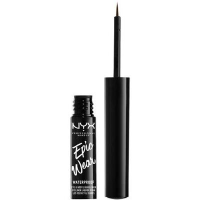 NYX PROFESSIONAL MAKEUP Epic Wear Semi-permanent Liquid Liner dlhotrvajúca linka na oči - odtieň Brown 3.5 ml NYX PROFESSIONAL MAKEUP Epic Wear Semi-permanent Liquid Liner dlhotrvajúca linka na oči - odtieň Brown 3.5 ml