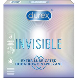 DUREX Invisible Extra Lubricated Kondómy 3 ks DUREX Invisible Extra Lubricated Kondómy 3 ks