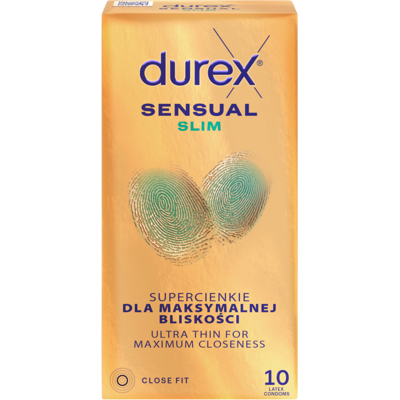 DUREX Sensual Slim 10 ks DUREX Sensual Slim 10 ks