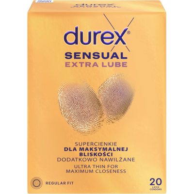 DUREX Sensual Extra Lube 20 ks DUREX Sensual Extra Lube 20 ks