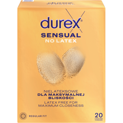 DUREX Sensual No Latex prezervativ 20 ks DUREX Sensual No Latex prezervativ 20 ks