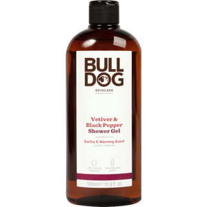BULLDOG vetiver & black pepper shower gel 500 ml BULLDOG vetiver & black pepper shower gel 500 ml