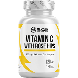 MAXXWIN Vitamín C 900 with rose hips 120 kapsúl MAXXWIN Vitamín C 900 with rose hips 120 kapsúl