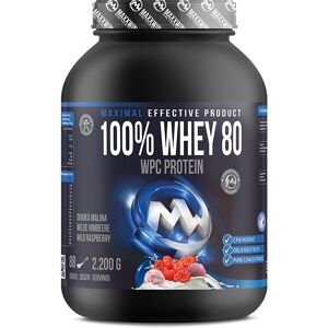 MAXXWIN 100% WHEY 80 Malina 2200 g MAXXWIN 100% WHEY 80 Malina 2200 g
