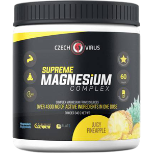 CZECH VIRUS Supreme Magnesium Complex, šťavnatý ananás 340 g CZECH VIRUS Supreme Magnesium Complex, šťavnatý ananás 340 g
