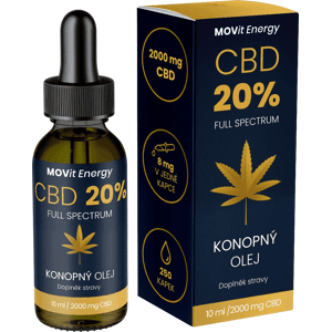 MOVIT ENERGY CBD 20% Full Spectrum Konopný olej 10 ml MOVIT ENERGY CBD 20% Full Spectrum Konopný olej 10 ml