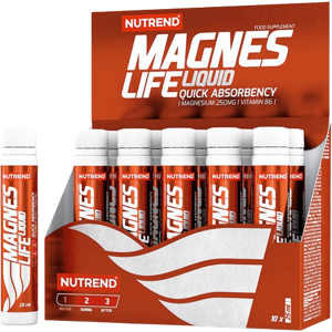 NUTREND Magneslife Liquid čerešňa 10 x 25 ml NUTREND Magneslife Liquid čerešňa 10 x 25 ml