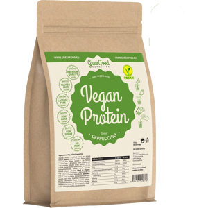 GREENFOOD NUTRITION Vegan Protein flavour Cappuccino 750 g GREENFOOD NUTRITION Vegan Protein flavour Cappuccino 750 g