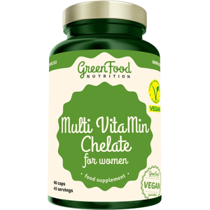 GREENFOOD NUTRITION Multi VitaMin Chelate pre ženy 90 kapsúl GREENFOOD NUTRITION Multi VitaMin Chelate pre ženy 90 kapsúl