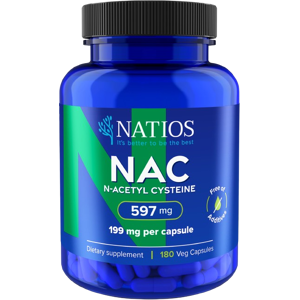 NATIOS NAC N-Acetyl Cysteine 597 mg 180 kapsúl NATIOS NAC N-Acetyl Cysteine 597 mg 180 kapsúl