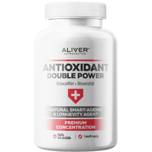 ALIVER Antioxidant Astaxantín + Resveratrol 60 kapsúl ALIVER Antioxidant Astaxantín + Resveratrol 60 kapsúl
