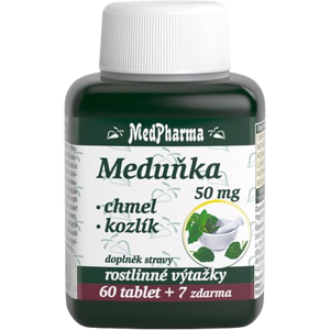 MEDPHARMA Medovka 50mg + Chmel' + Valeriána 67 tabliet MEDPHARMA Medovka 50mg + Chmel' + Valeriána 67 tabliet