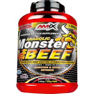 AMIX Anabolic Monster BEEF 90% Protein, jahoda-banana 1000 g AMIX Anabolic Monster BEEF 90% Protein, jahoda-banana 1000 g