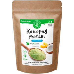 ZELENÁ ZEMĚ Konopný proteín kokos s ananásom 500 g ZELENÁ ZEMĚ Konopný proteín kokos s ananásom 500 g