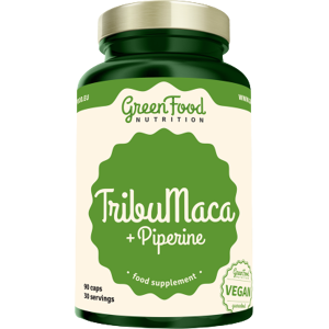 GREENFOOD NUTRITION TribuMaca + Piperine 90 kapsúl GREENFOOD NUTRITION TribuMaca + Piperine 90 kapsúl