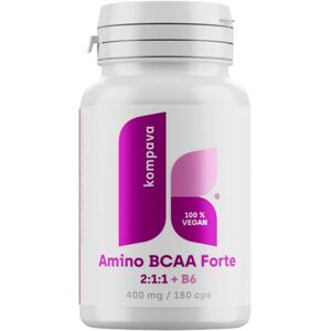 KOMPAVA Amino BCAA Forte 2:1:1, 400 mg, 180 kapsúl KOMPAVA Amino BCAA Forte 2:1:1, 400 mg, 180 kapsúl